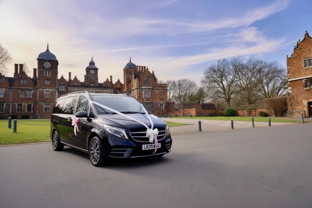 Luxury wedding car hire - Mercedes V class.