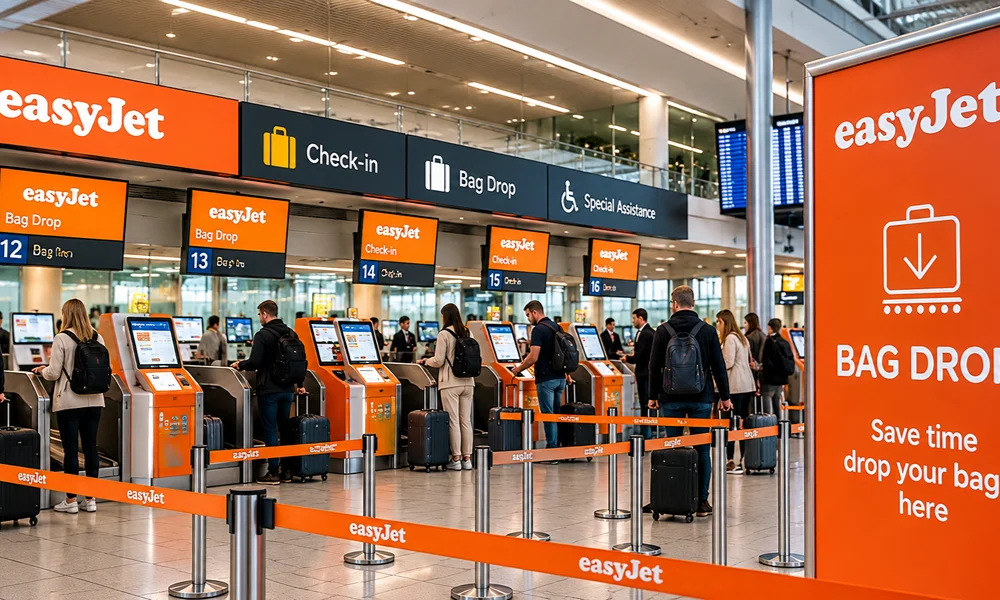 Birmingham Airport day before bag drop