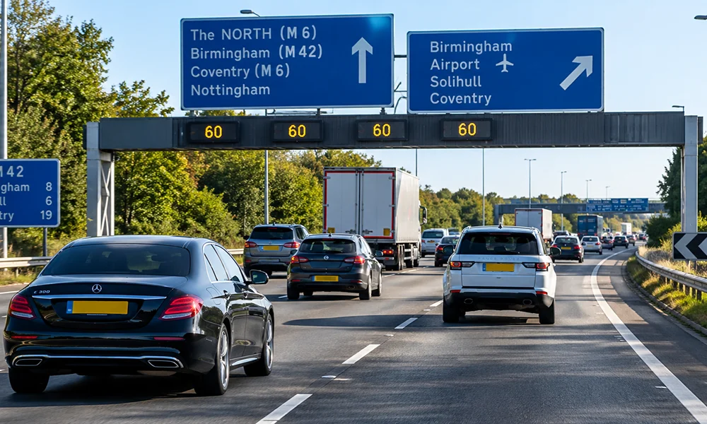 M42 closure Birmingham Airport